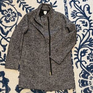 J Crew Women’s Herringbone City Coat size 2